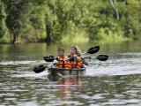 Kayaking in the tributaries of the Amazon River