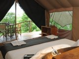 A tent at the Galapagos Safari Camp