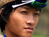 Nishi Tribal man Arunachal Pradesh - India by Diganta Talukdar