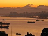 Casa Higueras - Valparaiso, the bay at sunset