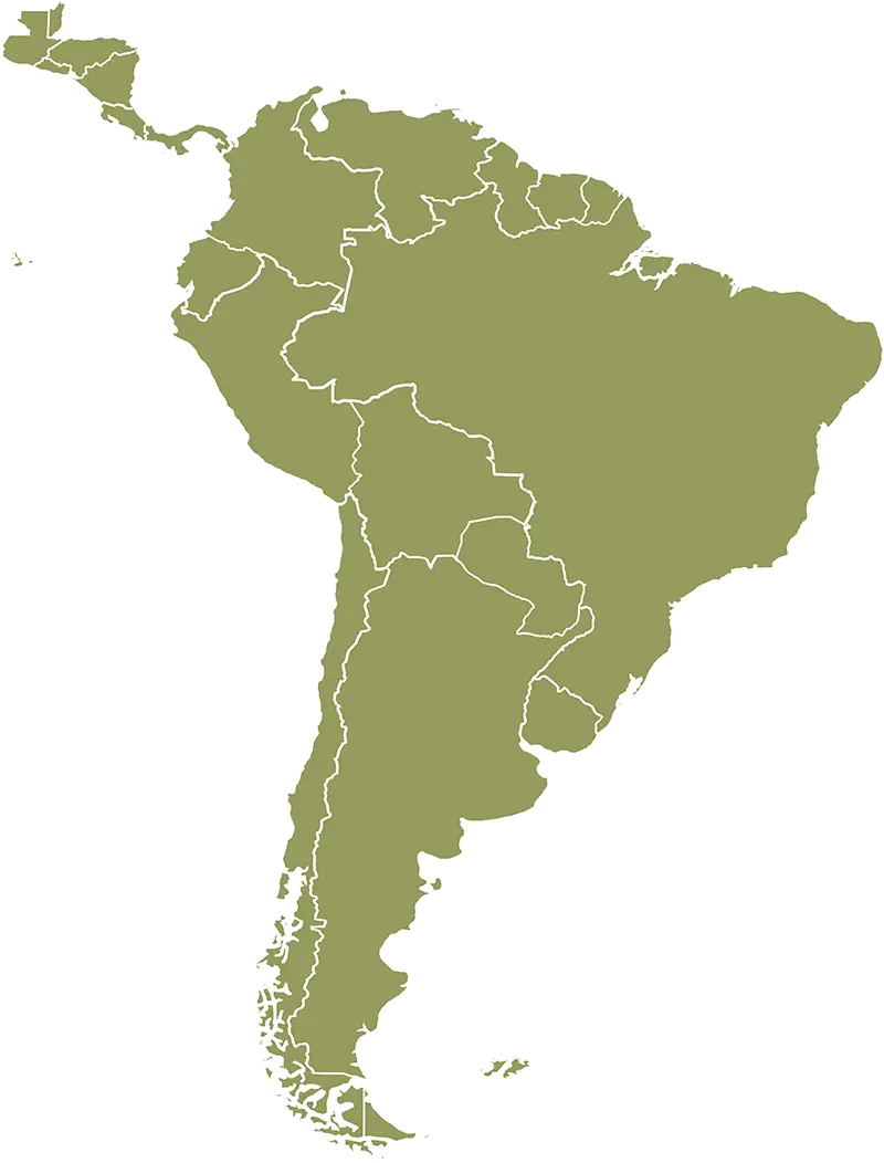 Map of Latin America